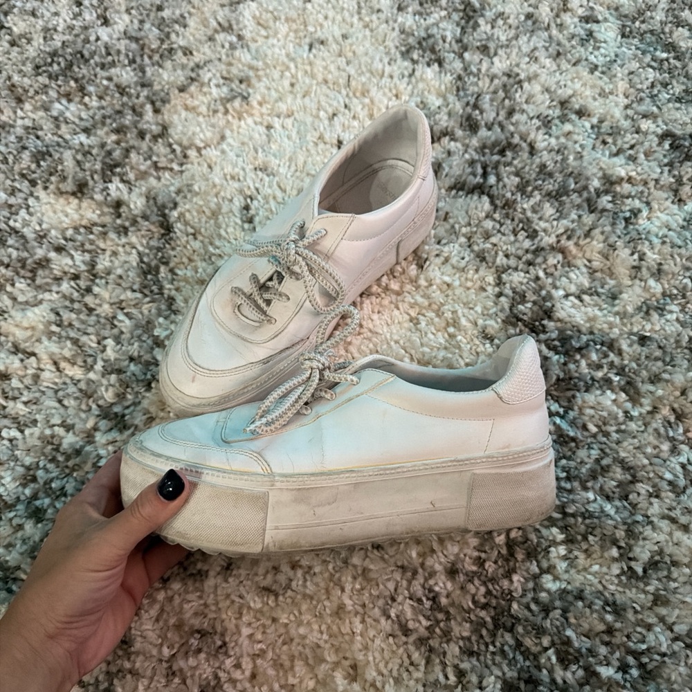 ASOS Cream Platform Sneakers